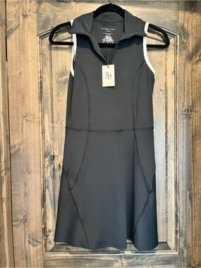 Sincerely Jules Black Sleeveless Sport Dress with White Trim
